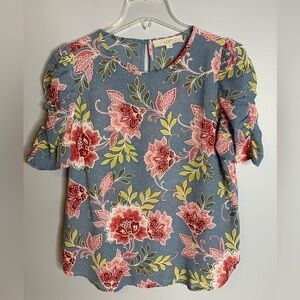 LOFT FLORAL BLOUSE